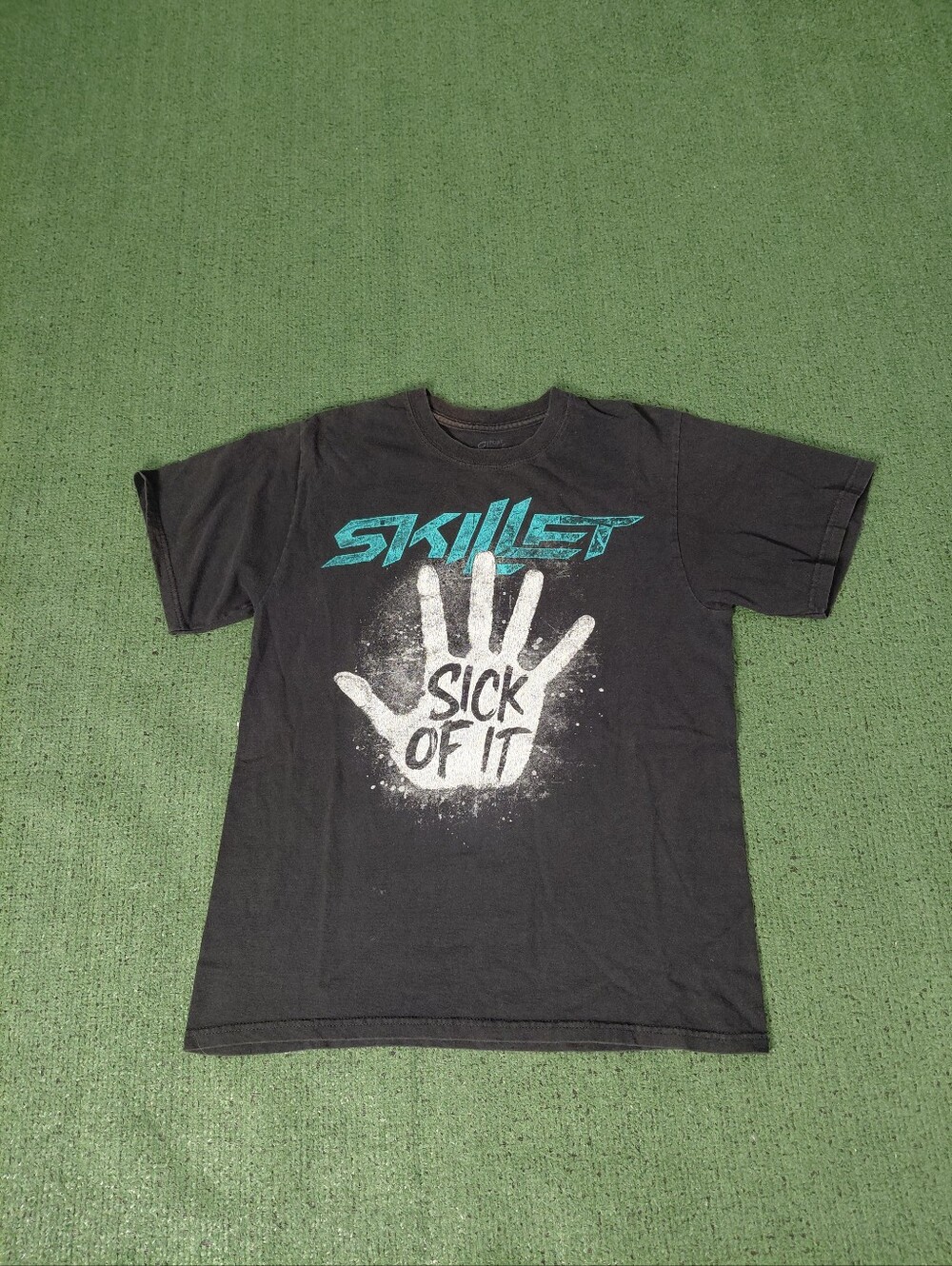 Skillet "Sick Of It" Band Music Merch Black T Shirt Sz Medium